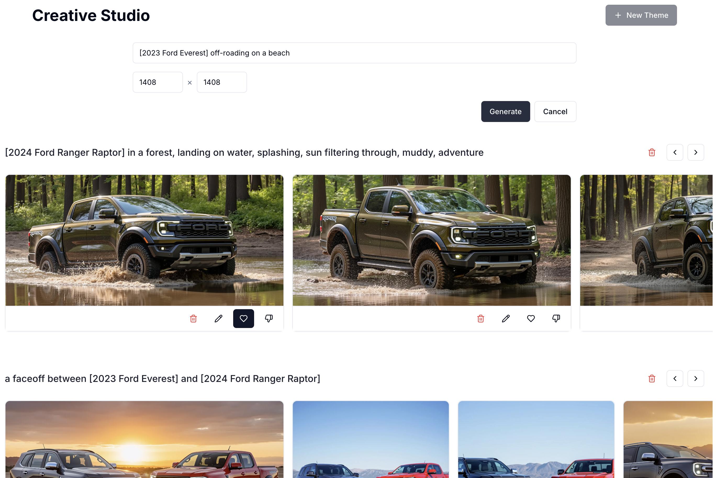 Generate new theme